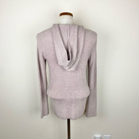 Barefoot Dreams Cozychic Lite Relaxed Zip-Up Hoodie - Blush Pink - Picture 6 of 7